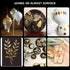 Acrylic Gold Paint Pens - 8 Pack 2-3MM Medium Tip & 0.7MM Extra Fine Gold Paint Marker for Rock Painting, Wood, Metal, Fabric, Plastic, Canvas, Gl...