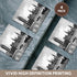 3dRose CST_49291_3 Famous Londons Big Ben in Black and White-Ceramic Tile Coasters, Set of 4...