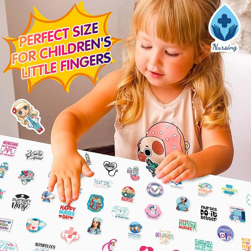 Nurses Day Stickers Nurses Day Label Stickers for Water Bottles Nurses' Day Theme Decals Waterproof Stickers Cards Envelopes Seals Cookies Box and...