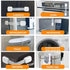 Baby Safety Cabinet Locks (6 Pack + 4 Guards) 3M Adhesive Child Proofing Latches, to Baby Proof Cupboard, Drawers, Fridge, Toilet Seat, Dishwasher...