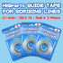 HiQparts Guide Tape for scribing Lines 0.1 inch (3 mm) (98.4 ft (30 m) Roll) x 3 Piece & Sticky Note Set Sujibori Guide Tape...