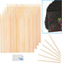 Kare & Kind 100 PCS Bamboo Stylus for Scratch Art - Engraving Tool for Scratch Pads for Arts, Crafts, DIY Items - Also for Painting, Drawing......
