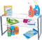 Stalwart Adjustable Under Sink Shelf Organizer Unit, 11.325"x17.75"x15.325", White & Gray...