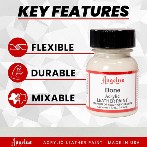 Angelus Acrylic Leather Paint, 1 Fl Oz (Pack of 1), Bone...