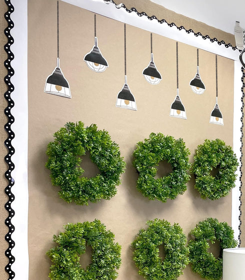 Carson Dellosa 150-Piece Modern Farmhouse Bulletin Board Cutouts, Mason Jar, Bows, Pots and More Farmhouse Cutouts for Bulletin Board, Farmhouse C...