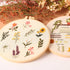 Harimau 4P Beginner Embroidery Kit,Natural Landscape Pattern,Cross Stitch Kits, Including Stamped Embroidery Cloth with 2 Embroidery Hoops, Multic...