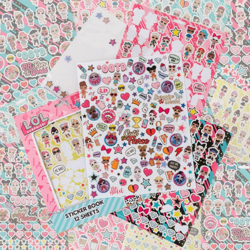LOL Surprise Stickers, 14 Sheet LOL Sticker Book Set Including Puffy Stickers, 1200+ Stickers Featuring L.O.L. Dolls...
