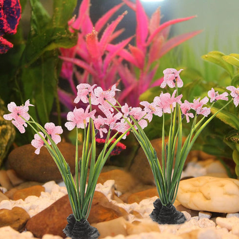NOLITOY 2Pcs Aquarium Landscaping Silk Aquarium Plants Betta Fish Tank Accessories Fish Tank Decoration Aquatic Plant Models Aquarium Accessory...