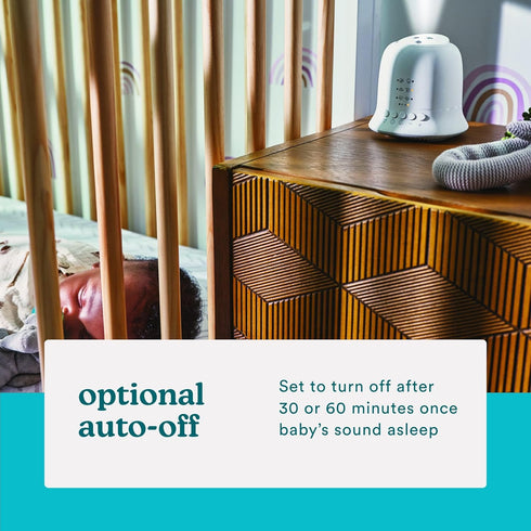 Homedics Sound Machine and Projector with 6 Soothing Sleep Sounds for Your Baby and Kids and Tilt Projector with 9 Images to Help Your Kids Fall A...
