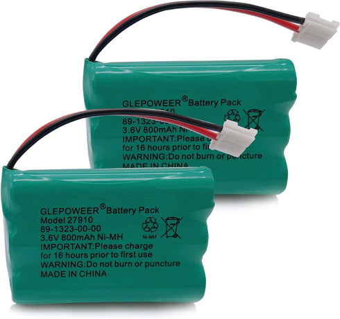 27910 Cordless Phone Battery Compatible with 89-1323-00-00 E1112 E2801 TL72108 SD-7501 23-959 Cordless Handsets(2 Pack)...