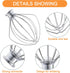 Wire Whip for KitchenAid Tilt-Head Stand Mixer Accessory Replacement, Egg Cream Stirrer, Cakes Mayonnaise Whisk?Whipping Egg White...