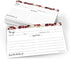 321Done Recipe Cards (Set of 50) Small Floral 3" x 5" - Double-Sided for Weddings, Bridal Shower - Made in USA - Watercolor Red Roses, White From ...