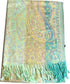 Pashmina Scarf with Vintage Tapestry Style Rainbow Luxury Paisley Pattern Wrap Shawl...
