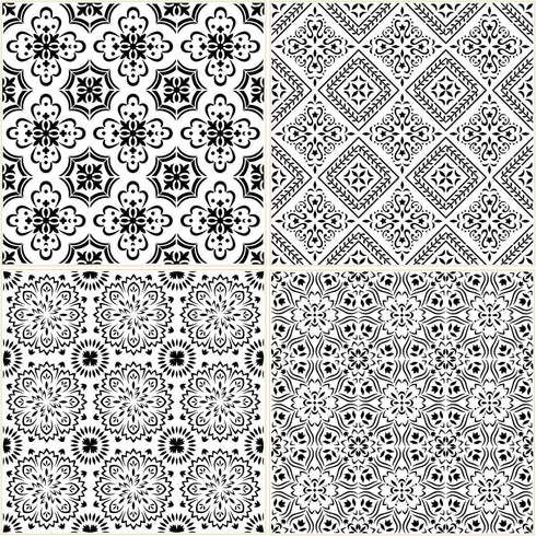 Large Mandala Stencil 12x12 Inch - 9 Pack Mandala Stencils Templates for Painting on Floor, Reusable Pattern Stencils for Fabric, Wood, Tile, Furn...
