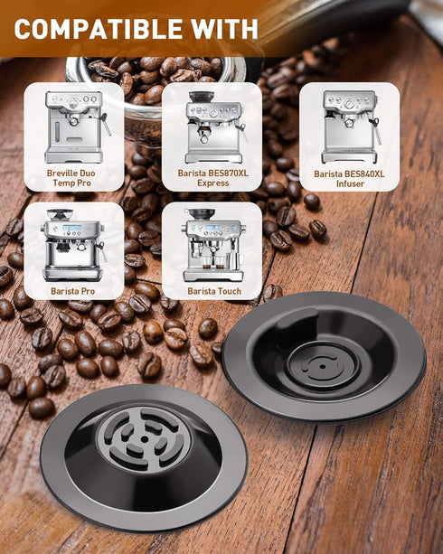 2PCS Espresso Cleaning Disc, 54mm Silicon Backflush Disc for Select Breville Espresso Machines, Breville Accessories Compatible with BES810BSS, BE...