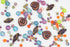 2.1oz (60 g) Mix of Unique Czech Bohemia Glass Pressed Beads, Crazy Purple Green Copper, Table Cut, Matte and Glossy, Faceted Fire Polish, Hand Ma...