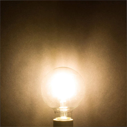 Simba Lighting LED Edison Vintage Vanity Globe Filament G25 (G80) 6W Dimmable 60W Equivalent (3 Pack) 120V Light Bulb for Bathroom Makeup Mirror, ...
