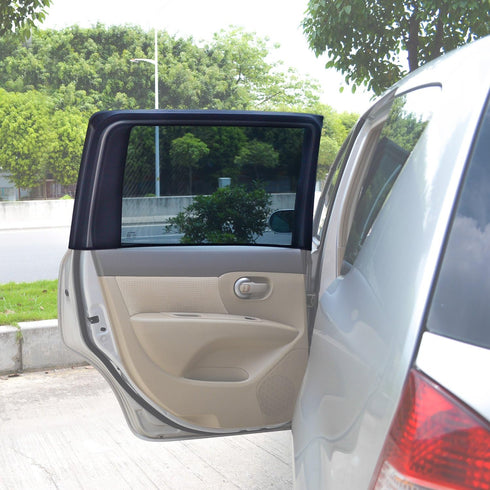 TFY Universal Car Rear Side-Door Square-Window Sunshades - for Vehicles with Side Windows 29.5Inch - 41.5Inch W x 19Inch H (Regular Rectangular Wi...