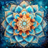 Reofrey DIY Diamond Art Kits for Adults Mandala Flower, Flower Full Drill Round Rhinestone Diamond Art Accessories, Cross Stitch Embroidery for Cr...