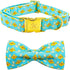Elegant little tail Easter Day Dog Collar, Dog Collar with Bow Chicken Eggs Print Dog Collar Pet Collar Gift Dog Bowtie Adjustable Dog Collar for ...