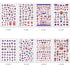 4th of July Nail Art Stickers Decals, American Flag Patriotic Independence Day 3D Nail Stickers Nail Supply USA Flags Heart Star Design Nail Decal...