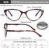 EYEURL Cat Eye Reading Glasses for Women 2 Pair Blue Light Blocking Readers 1.75 Comfort Spring Hinge Lightweight Eyeglasses Anti Glare for Ladies...