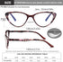 EYEURL Cat Eye Reading Glasses for Women 2 Pair Blue Light Blocking Readers 2.75 Comfort Spring Hinge Lightweight Eyeglasses Anti Glare for Ladies...