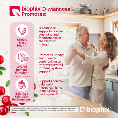 biophix Pure Mannose 100 Percent Powder 2000 mg 3 oz 85 Grams - Supports Urinary Bladder Tract Health...