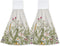 Flower Herbs Hand Towels Wild Plant Hanging Kitchen Dish Towels with Loop 2 PCS, Soft Super Absorbent Washcloth Fingertip Towel for Home Decor 12x...