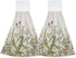 Flower Herbs Hand Towels Wild Plant Hanging Kitchen Dish Towels with Loop 2 PCS, Soft Super Absorbent Washcloth Fingertip Towel for Home Decor 12x...