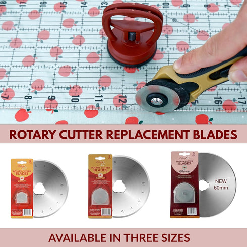 Madam Sew 28mm Rotary Cutter for Fabric | Precision Cloth Cutting Tool with Tungsten Steel Blade and Safety Guard | for Sewing, Arts & Crafts with...