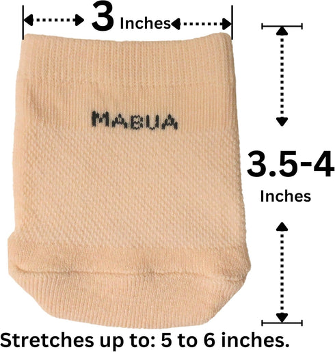 MABUA Toe Topper Half Socks Breathable No Show Liner Hidden Toe Covers Seamless Low Cut Grip Non Slip Mule Sock for Clogs for Women, 8 Pairs...