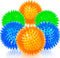 Squeaky Fetch Spike Balls TPR Toys for Pet Small Dogs Puppy Rubber 6 Pack Bright Colors Chew Teething Toys...