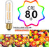 6 Pcs E26 T10 LED Tubular Light Bulbs, Daylight White Edison Bulb 4000K 6W Dimmable T10 Led Bulb for Pendant Lights, Lamps, Outdoor Long Light Bul...