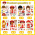 24 Sheets Firefighter Stickers for Kids, Make-a-face Fireman Stickers Sheets, Fireman Themed Sticker Party Favor Supplies Craft School Fire Educat...