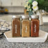 Clear Spice Jar Labels, Preprinted Waterproof Small Stickers for Organizing Kitchen and Pantry Herbs/Seasoning with White Text (Spice)...