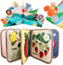 Baby Books Bath Toys Pastable Cognitive Touch and Feel Cloth Soft Crinkle Books Early Education Toys, Kids Infant Toddlers Christmas Birthday Gift...
