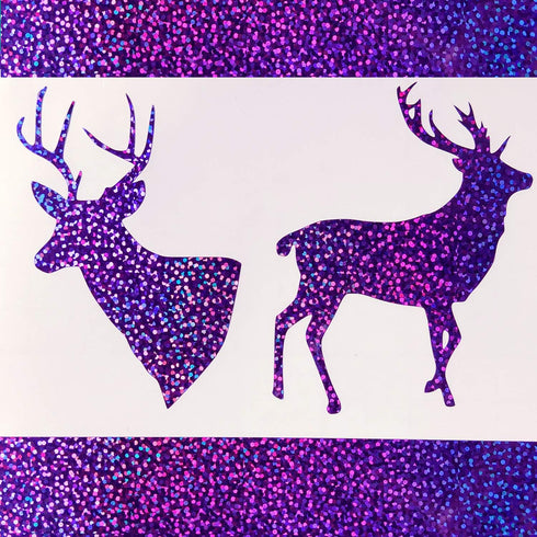 GIRAFVINYL Purple Holographic Vinyl Permanent, Purple Glitter Permanent Vinyl for DIY Helloweed Decorations, Signs, Home, and Car Decorations,12" ...