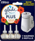 Glade PlugIns Plus Refills Air Freshener Starter Kit, Hawaiian Breeze, Scented and Essential Oils for Home and Bathroom, 0.67 Fl Oz, 1 Warmer + 3 ...