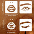 FINGERINSPIRE 3Pcs Lip Eyes Painting Stencils 11.8x11.8inch Facial Features Stencils Reusable Closed Eye Stencil Mouth Lips Pattern Drawing Templa...