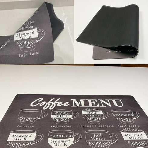 Kitchen Countertop Dish Drying Mat, Quick Absorb Non-Slip Drainer Mat, BPA-Free Sink Mat, Easy to Clean, Small Kitchen Countertop Heat Resistant D...