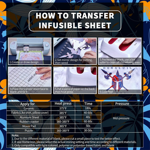 Sublimation Transfer Sheets, 12 Pcs 12x12" Pumping Pattern- Pre-Printed Sublimation Paper for Mug Heat Press, Coaster Blanks, DIY T- Shirts...