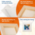 FIXSMITH Mini Stretched Canvas - 24 Pack 3 x 3 Inch, 2/5” Profile Small Square Canvases, 100% Cotton Art Primed Little Blank Canvas for Kids, Home...