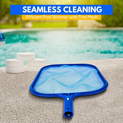 Flexzion Swimming Pool Net Replacement - Fine Mesh Pool Skimmer Net, Durable Plastic Pond Net Skimmer, Leaf Skimmer Net for Pool Cleaning, Spa, or...