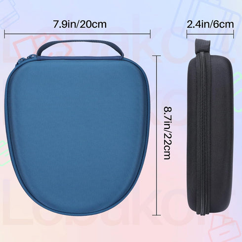 Hard Carry Case Compatible with Anker Soundcore Life Q20 Q30 Q35 Q40 Q45 Q20+ Q20i Hybrid Active Noise Cancelling Headphones (Black case)......
