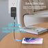 45W USB Wall Charger,Flat Wall Charger,Dual USB C with PD 3.0 & GaN,Folding USB Wall Plug for Traveling,Fast Charging for Laptops,Phones,Support S...