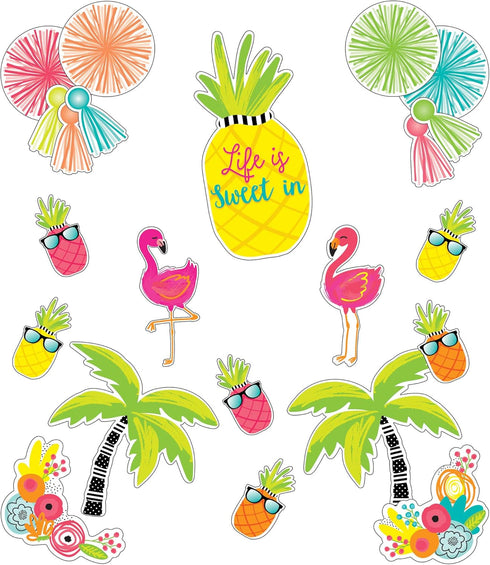 Schoolgirl Style - Simply Stylish Tropical | Life Is Sweet Bulletin Board Set, 25 Pieces...