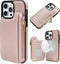 Delidigi for iPhone 14 Pro Max Case Wallet with Card Holder Compatible with Mag-Safe, Flip PU Leather Zipper Pouch Wallet Case for iPhone 14 Pro M...