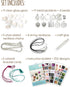Hapinest Jewelry Making Kit for Girls Arts and Crafts Gifts Ages 8 9 10 11 12 Years Old and Teens - 11 Charm Pendants, 9 Necklaces, 2 Bracelets...