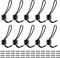 Rustic Entryway Hooks | 10 Pack of Black Wall Mounted Vintage Double Coat Hangers with Large Metal Screws Included...